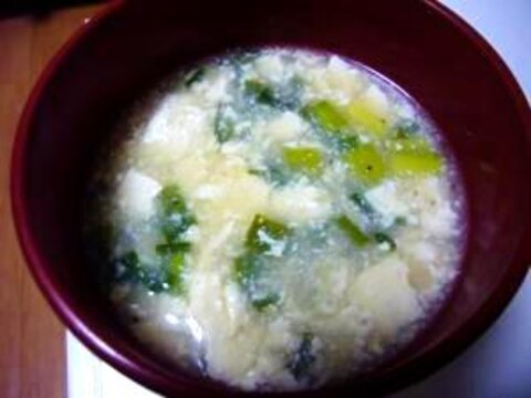 からだポカポカ♪豆腐のトロッとスープ